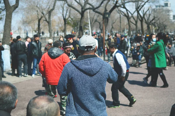 Multitud Gente Ciudad — Foto de Stock