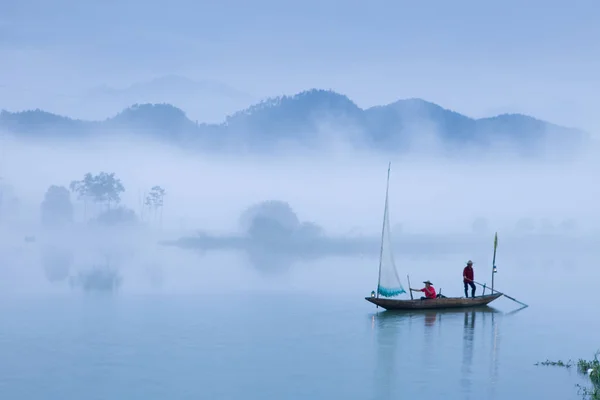Beautiful Landscape Boat Tropical Island Thailand — Stock Photo, Image