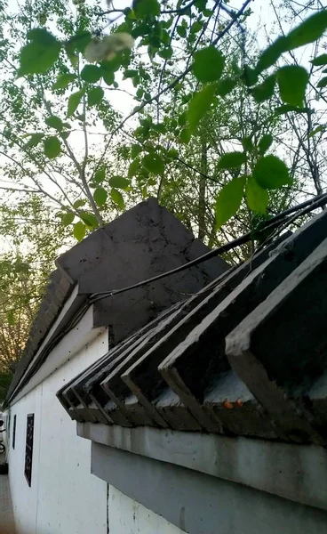 Antigua Casa Madera Ciudad Del Edificio — Foto de Stock