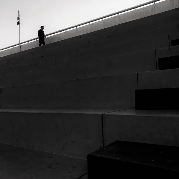 Homem Mulher Preto Branco — Fotografia de Stock