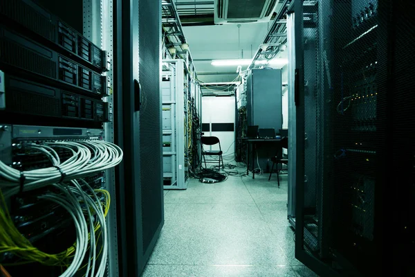Netwerkservers Het Datacenter — Stockfoto