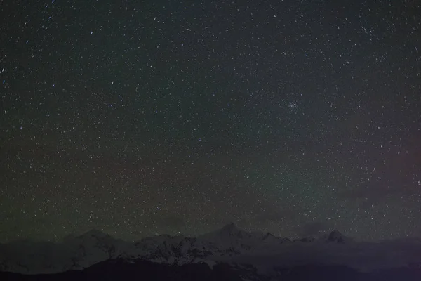 Estrellas Noche Cielo Espacio Nebuloso — Foto de Stock