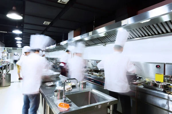 Chefs Uniforme Com Mãos Cozinha — Fotografia de Stock