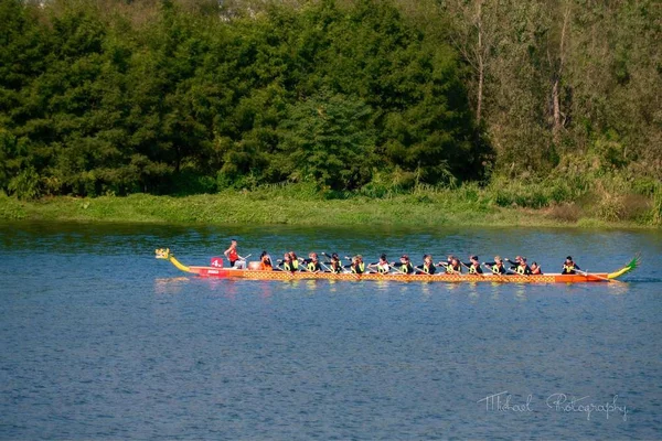 boat kayaking in the river.