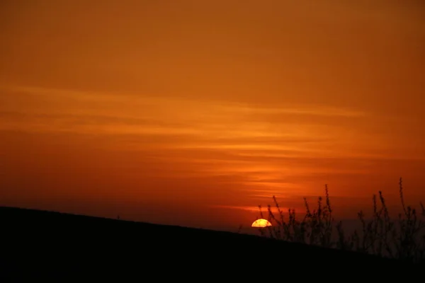 Vista Del Hermoso Paisaje Atardecer — Foto de Stock