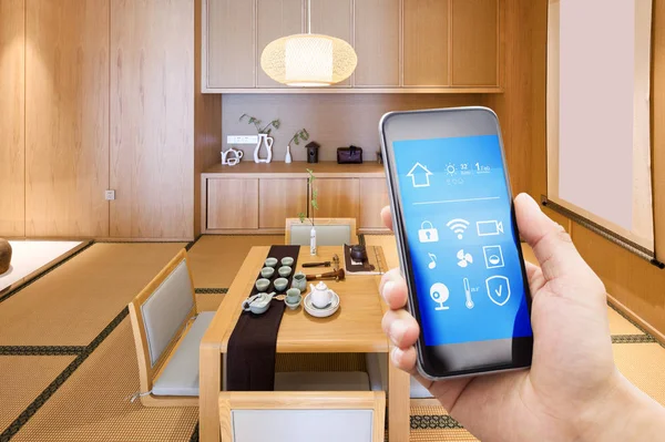 modern interior of home automation