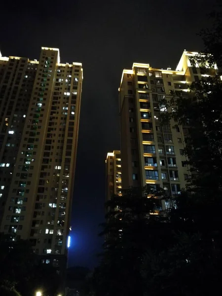 Hermosa Vista Nocturna Ciudad — Foto de Stock