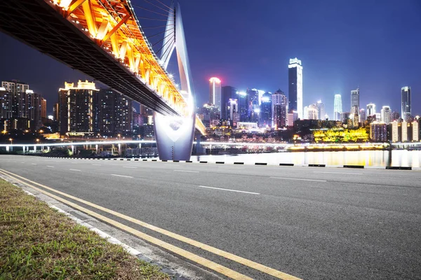 Traffico Città Notte — Foto Stock