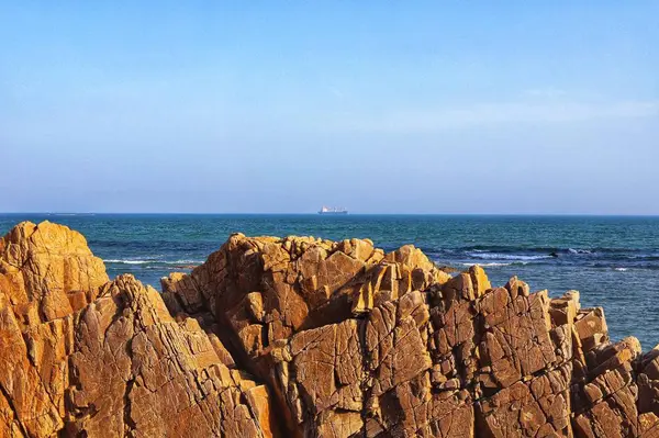 Vista Mar Rocas Playa — Foto de Stock