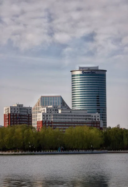 Vista Ciudad Frankfurt Main Alemania — Foto de Stock