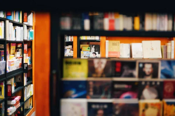 Bookstore Shop Interior Library Literature Books — Stock Photo, Image