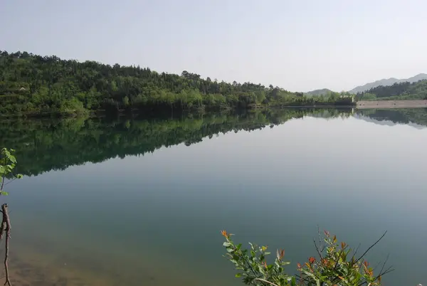 Hermoso Lago Por Mañana — Foto de Stock