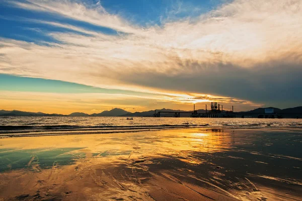 Plano Escénico Hermoso Paisaje Marino Para Fondo — Foto de Stock