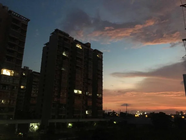 Hermosa Vista Nocturna Ciudad — Foto de Stock