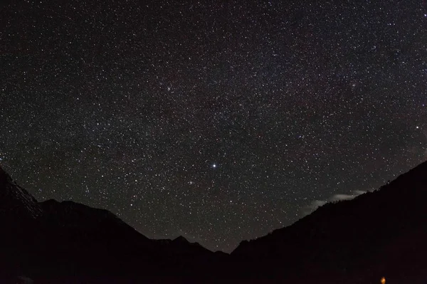 Galaxia Vía Láctea Cielo Nocturno — Foto de Stock