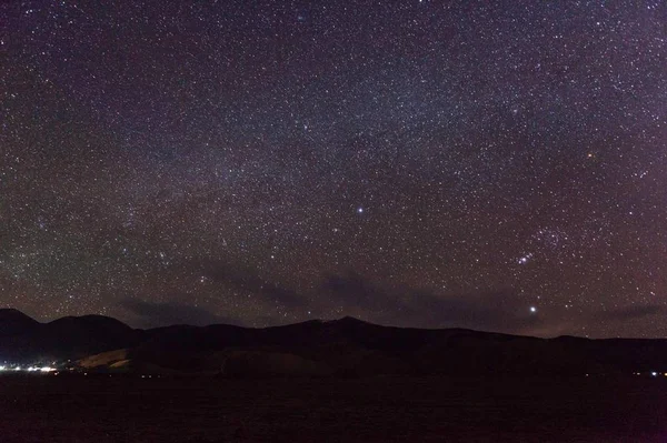 Estrellas Brillantes Nebulosa Espacial Cielo Nocturno Estrellado Astrofotografía — Foto de Stock
