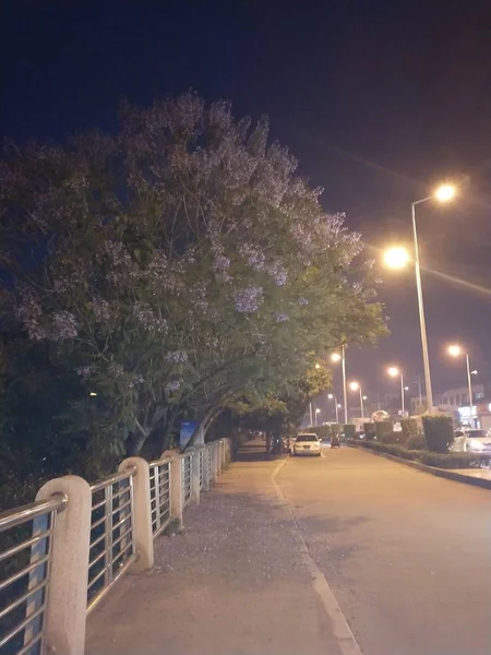 Hermosa Vista Nocturna Ciudad — Foto de Stock