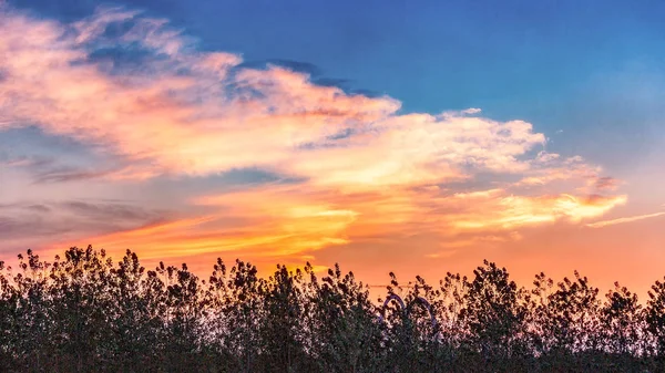 Hermoso Atardecer Las Montañas — Foto de Stock