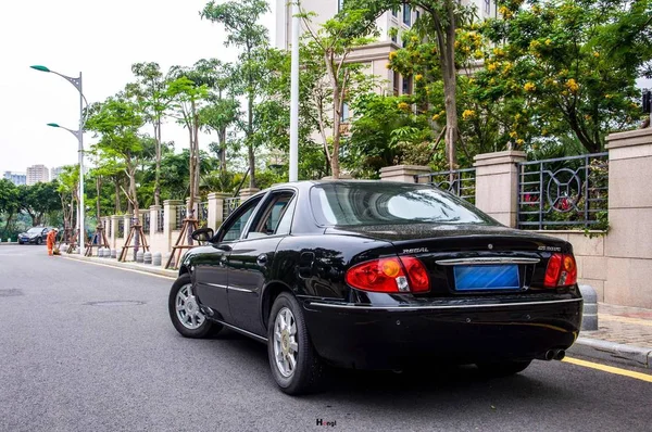 Automóvil Foto Calle Ciudad Con Coches — Foto de Stock