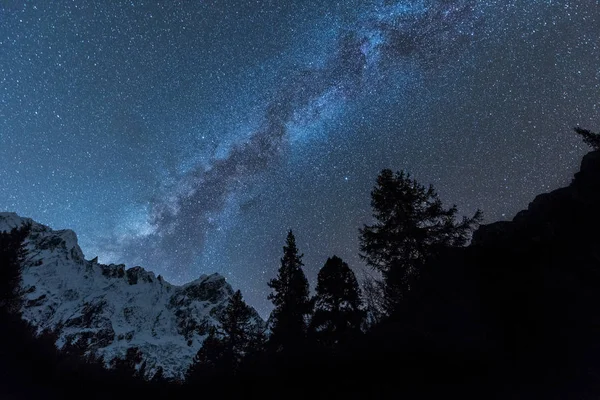Hermosa Galaxia Estrellas Astronomía Nebulosa Cielo Nocturno — Foto de Stock