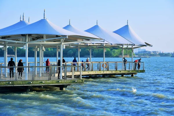 Muelle Puerto Ciudad Tailandia — Foto de Stock