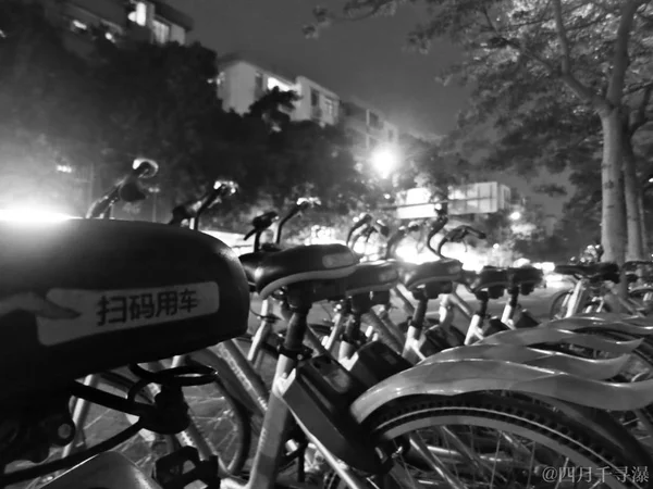 Borrosa Una Motocicleta Calle — Foto de Stock