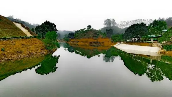 Vista Panorámica Del Hermoso Paisaje Verde — Foto de Stock