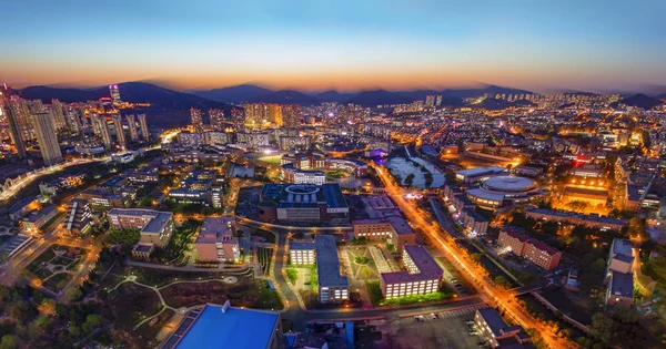 Vista Aérea Ciudad Moderna — Foto de Stock