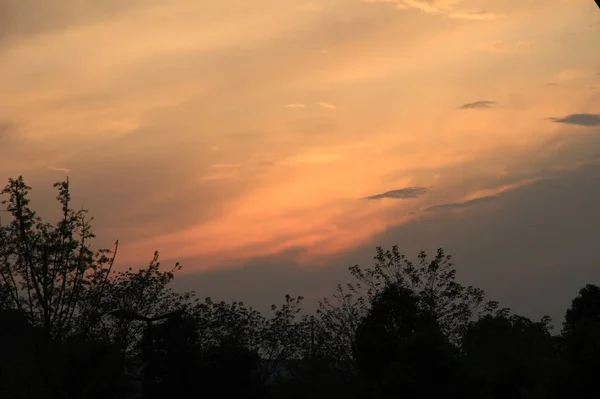 Hermoso Atardecer Las Montañas — Foto de Stock