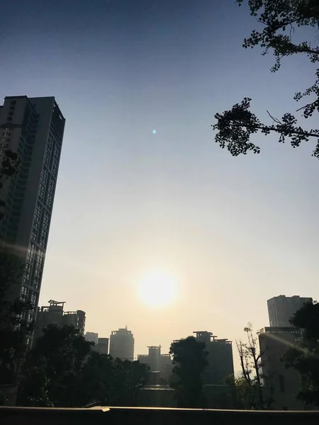 Ciudad Del Cielo Nocturno — Foto de Stock