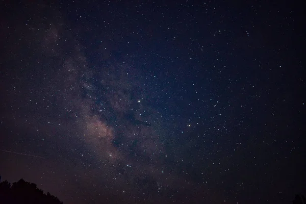 Galaxia Vía Láctea Cielo Nocturno Estrellas — Foto de Stock