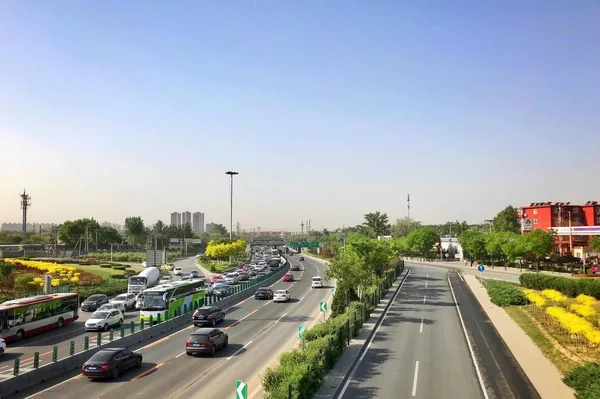 Trafik Staden Bangkok Thailand — Stockfoto