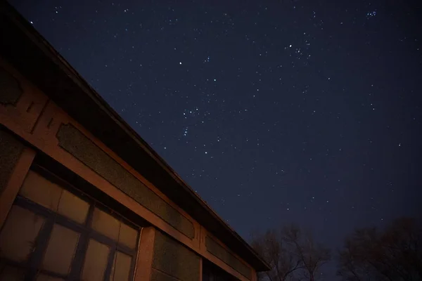 Estrellas Doradas Cielo Oscuro Nocturno — Foto de Stock