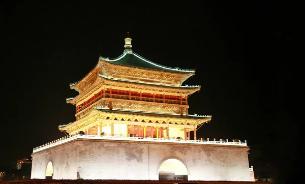 the night view of the city of beijing, china