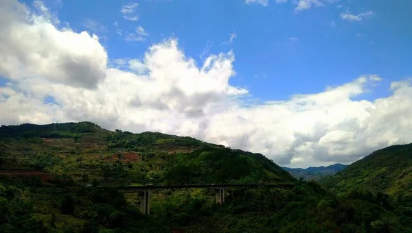 Vista Montaña Las Montañas Cielo — Foto de Stock