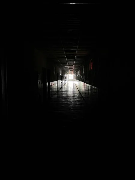 Пустой Подземный Туннель — стоковое фото
