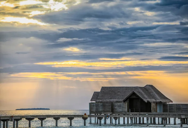 Hermoso Atardecer Sobre Mar — Foto de Stock