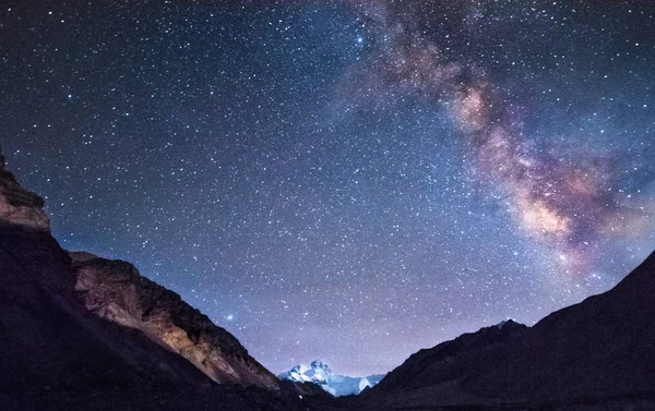 Astrologi Nattehimmel Med Stjerner Astronomi Tåge - Stock-foto