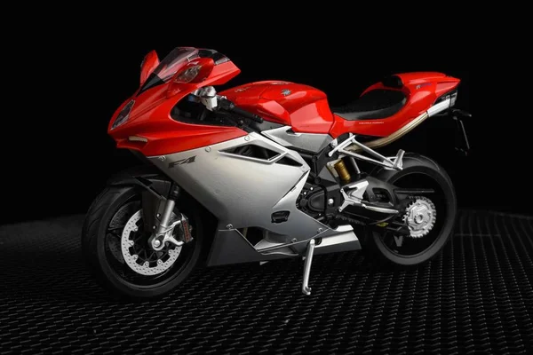 Motorcykel Sport Motorcykel Isolerad Svart Bakgrund — Stockfoto