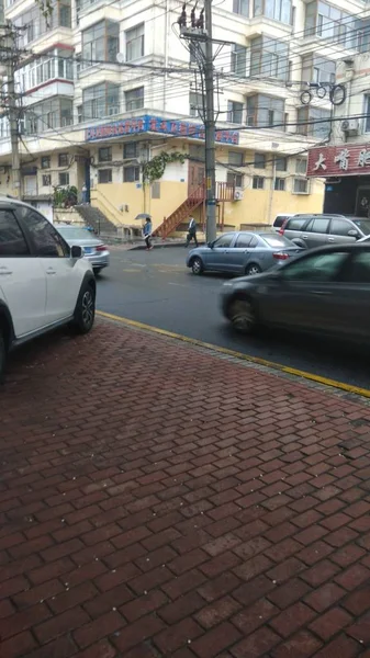 Tráfico Calle Ciudad — Foto de Stock