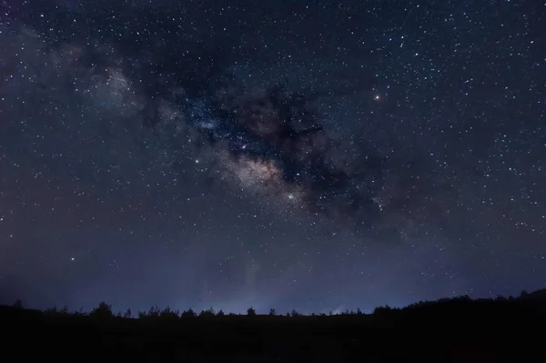 Vía Láctea Hermosa Cielo Nocturno — Foto de Stock