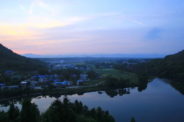 Hermoso Paisaje Del Lago Por Mañana — Foto de Stock