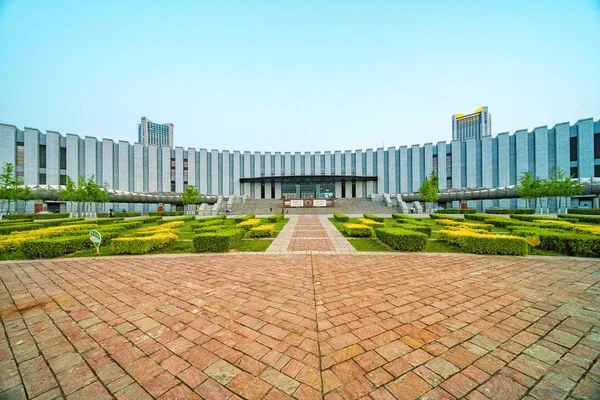 Ciudad Del Horizonte Del Parque Verano — Foto de Stock