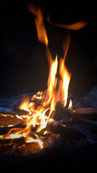 Fuego Chimenea — Foto de Stock