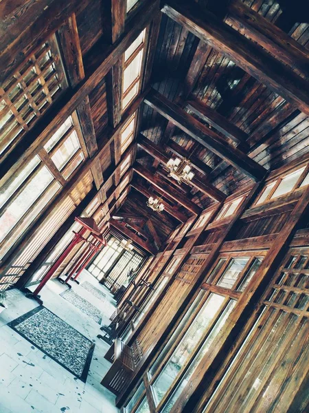 Viejo Interior Fábrica Con Una Ventana — Foto de Stock