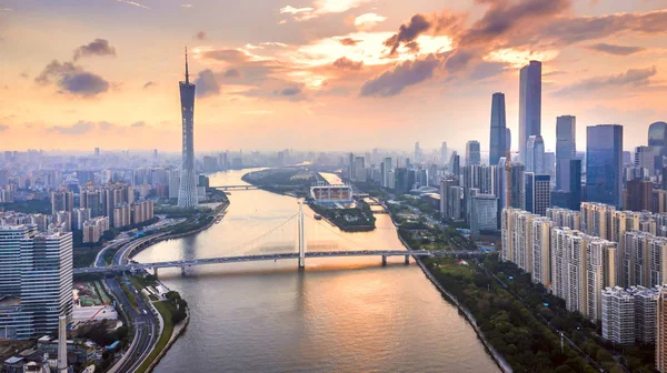 Shanghai Horizonte Vistas Desde Parte Superior Del Río — Foto de Stock