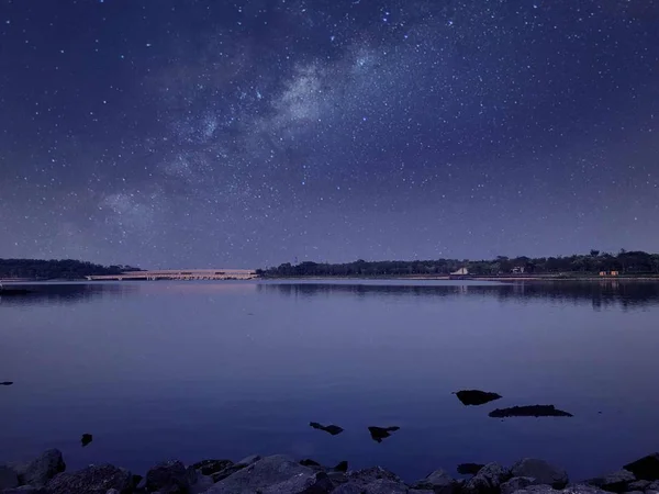 Hermoso Cielo Estrellado Noche — Foto de Stock