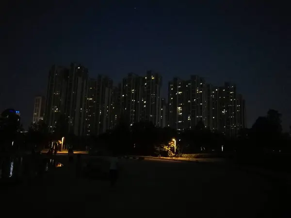 Hermosa Vista Nocturna Ciudad — Foto de Stock