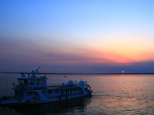 Hermoso Atardecer Sobre Mar — Foto de Stock