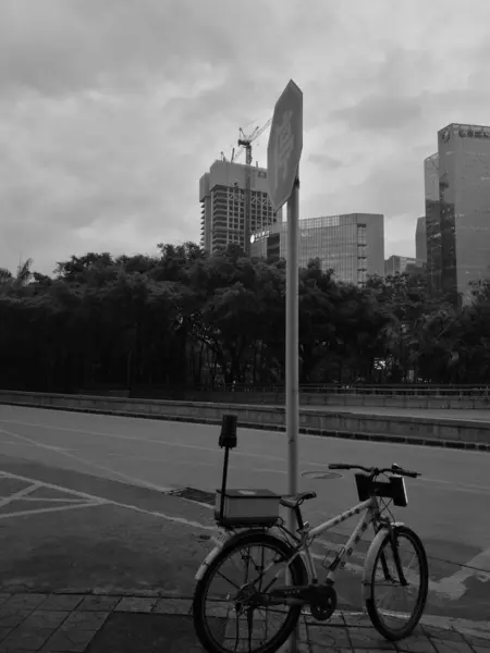 stock image bicycle in the city